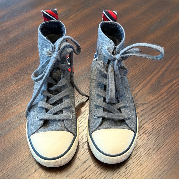 Polo Ralph Lauren Charcoal Kids High-Top Sneakers - Picture 6 of 6